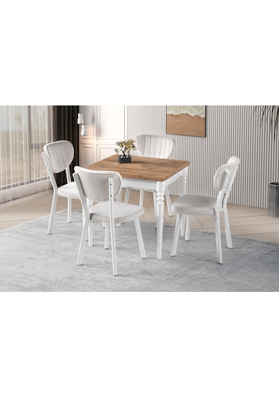 Pınar Star Açılır Mutfak Masa Sandalye Takımı 70x80 001