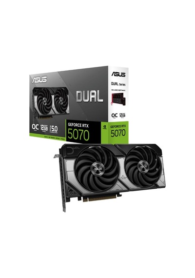 Asus Geforce Dual-rtx5070-o12g 12gb Gddr7 192bıt 3xdp 1xhdmı Ekran Kartı