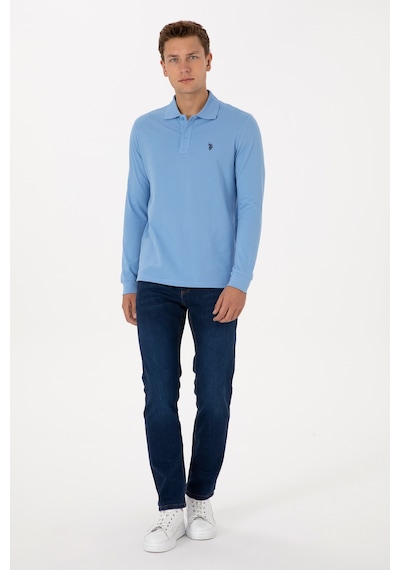 U.S. Polo Assn. Erkek Koyu Mavi Slim Fit Jean Pantolon 50316554-DN0023 U.S. Polo Assn. Erkek Koyu Mavi Slim Fit Jean Pantolon 50316554-DN0023