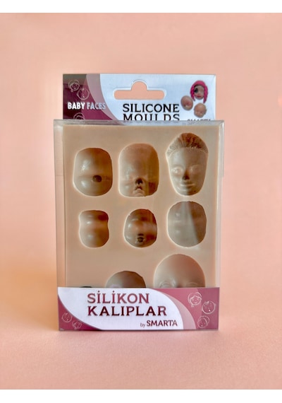 Smarta Silikon Epoksi Ve Polimer Kil Kalıbı Baby Faces