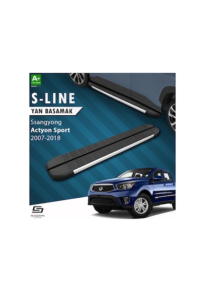 S-Dizayn Ssangyong Actyon Sports S-Line Aluminyum Yan Basamak 203