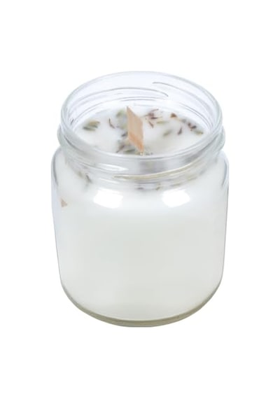 Lavanta Kokulu Taneli Dekoratif Ahşap Fitil 200 Ml Kutulu Hediyelik Kavanoz Mum Diğer