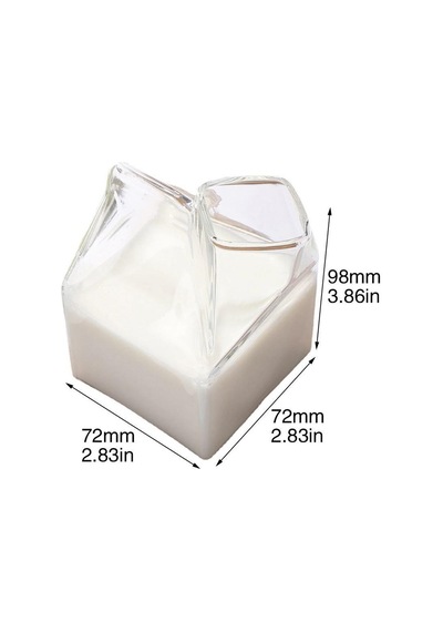 Rossel Premium Borosilikat Süt Kutusu Bardak Krd-3228