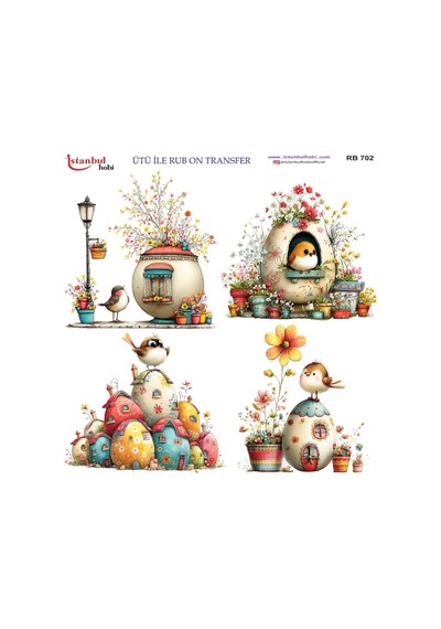Ütü İle Rub On Transfer Kağıdı 30x30cm Rb-702