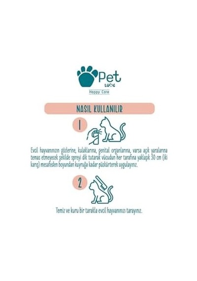 Pet Love Tüy Bakım Spreyi, Vanilya, 150 Mililitre