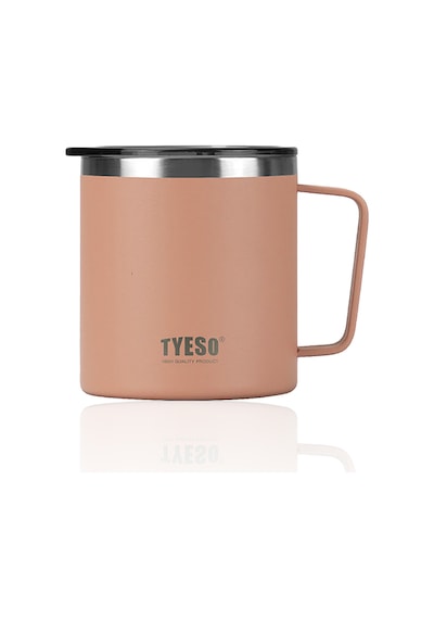 Tyeso Silviya Mug Vakumlu Paslanmaz Termal Kapaklı 400 Ml-Gri