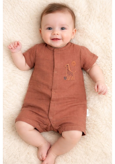 Necix's Erkek Bebek Yazlık Müslin Tulum 0- 6 Ay 5513 5514 Kahverengi Happy Jungle Kahverengi Happy Jungle Necix's Erkek Bebek Yazlık Müslin Tulum 0- 6 Ay 5513 5514 Kahverengi Happy Jungle Kahverengi Happy Jungle