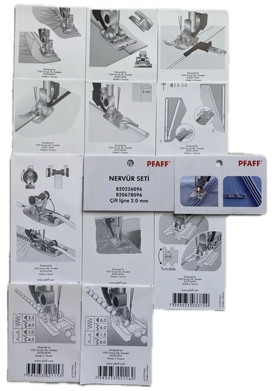 Pfaff 12'li Ayak Seti - Uyumlu Modeller İçin Açıklama Kısmına Bakınız.