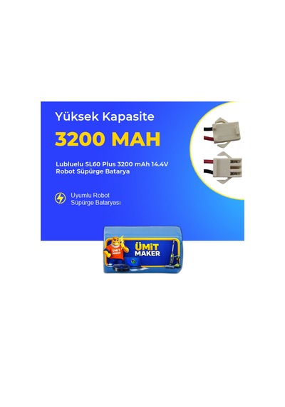 Lubluelu Sl60 Plus 3200 Mah 14.4v Robot Süpürge Batarya