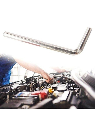 Zhltools 10 Parça Çelik Alyan Seti Kısa Düz Köşe Alyan Anahtar Takımı