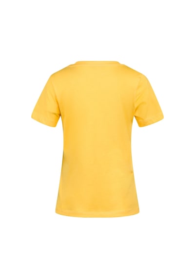 2as Alone Baskılı V Yaka Kadın T-shirt 406 Sarı