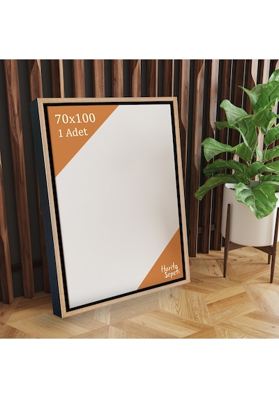 Gold Çerçeveli Tuval 70 x 100 CM Yatay & Dikey Profesyonel %100 Pamuk Boş Tablo