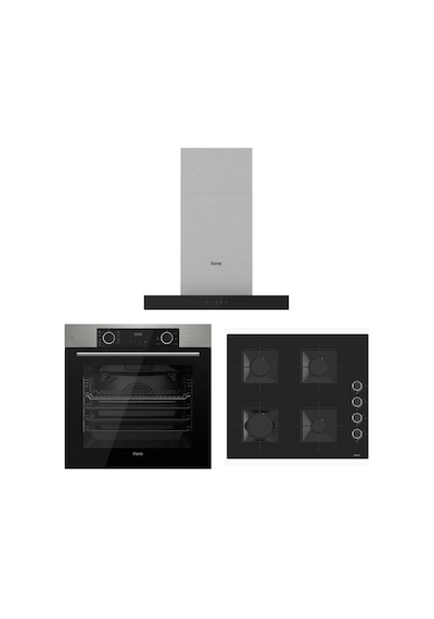 Ferre Fryart XE63MI - SS205 - D100 Siyah Ankastre Set