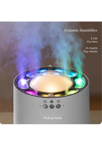 Vilya Rgb Modlu Sese Duyarlı 6 Ledli 800ml Kapasiteli Hava Nemlendiricisi