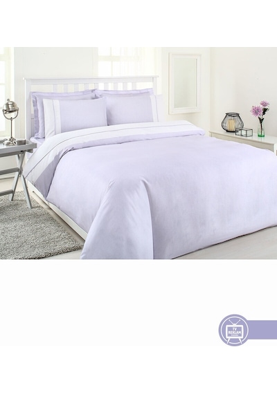 Özdilek Soft Linen Çift Kişilik Saten Nevresim Takımı 43892 Lila