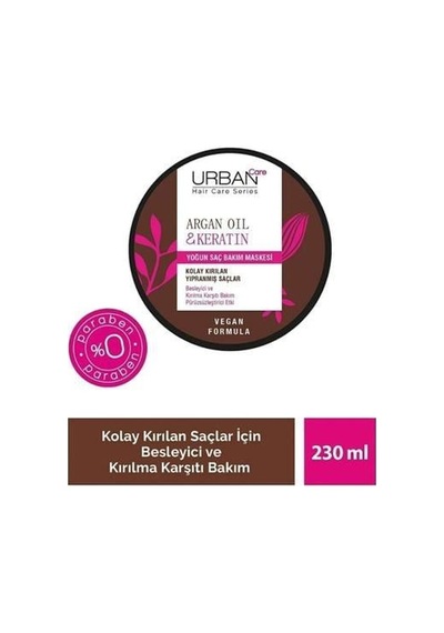 Urban Saç Maskesi 230ml. Argan Oil&keratin