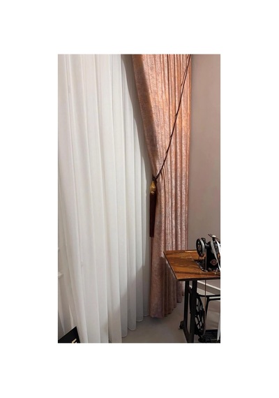 Mızraklı Fır0914 Ar03102 1/3 Sık Pileli Beyaz Tül Perde 300 X 260 Cok Renkli