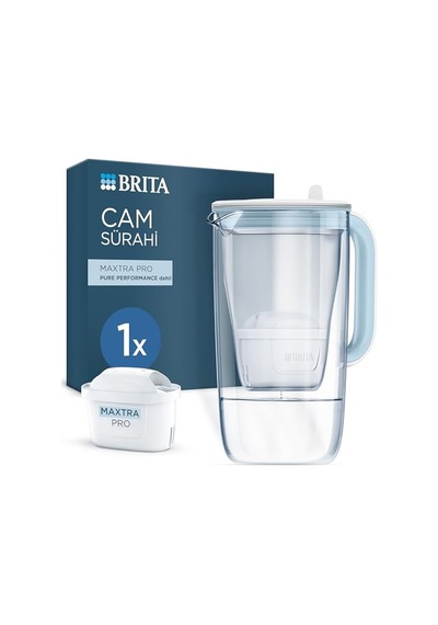 Cam Su Arıtma Sürahisi 1x Maxtra Pro Pure Performance Filtreli - Açık Mavi 2,5l Diğer