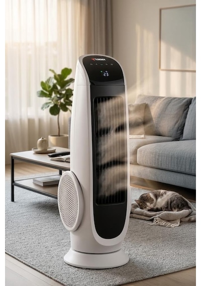 Torima TF001 130 W Vantilatör Kule Tipi Uzaktan Kumandalı Dijital Göstergeli Elektrikli Fan