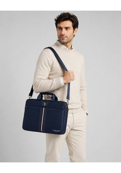 U.S. Polo Assn. U.s. Polo Assn. Lacivert Laptop Çantası 15.6 İnç Uyumlu Omuz Askılı Evrak Ve Bilgisayar Çantası 26058