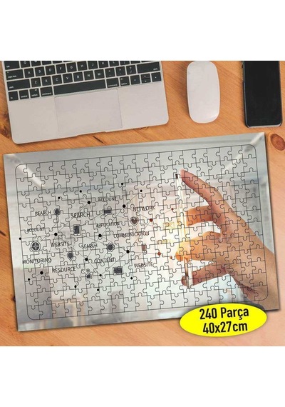 Sosyal Ağ Teknoloji Uzmanı 240 Parça Puzzle Yapboz-113537075
