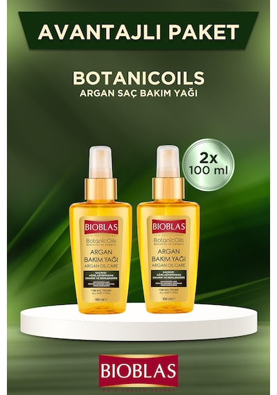 Argan Saç Bakım Yağı 100 Ml X 2 Adet