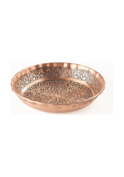 Dmt Copper Home Gaziantep Bakır Çerezlik Kuruyemiş Sunumluk(14Cm X 2,5Cm)