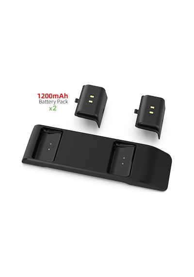 Xbox Series S X Batarya Şarj Dock + 2 Adet 1200 MAH Pil Dahil