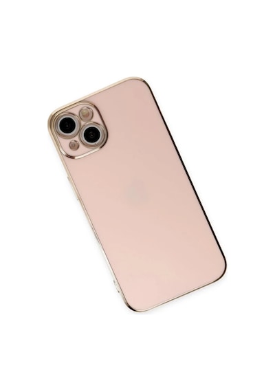 İphone 15 Kılıf Volet Silikon - Pembe