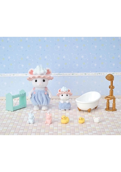 Sylvanian Families Kardeşle Köpüklü Banyo Seti 5805 Sylavanian Families