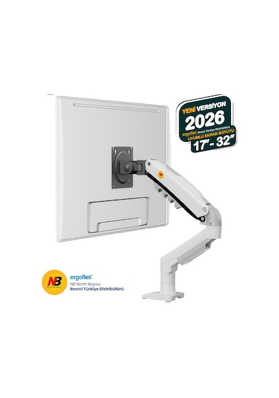 North Bayou NB F80 17-30" LCD/LED Kol Amortisörlü Vesa Monitör Beyaz