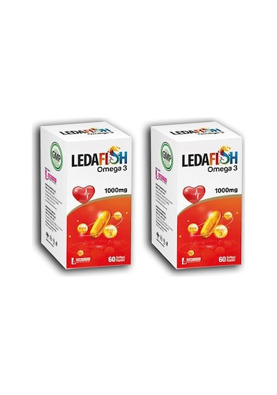 Ledapharma Ledafish Omega 3 1000Mg 60 Softgel Kapsül 2 Kutu