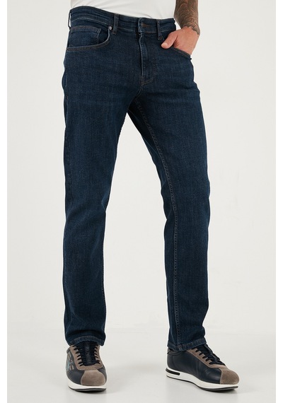 Buratti Streç Pamuklu Comfort Fit Yüksek Bel Boru Paça Jeans Erkek Kot Pantolon 4413C41Texas Lacivert Buratti Streç Pamuklu Comfort Fit Yüksek Bel Boru Paça Jeans Erkek Kot Pantolon 4413C41Texas Lacivert