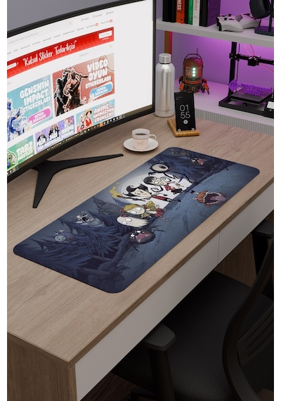 Don't Starve Kaymaz Dikişli Kauçuk Oyuncu Mousepad V5 - 70x30 Xl Gaming Mouse Pad Fare Altlığı