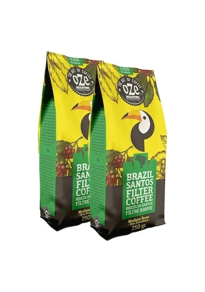 Oze Brazil Santos Filtre Kahve 2'li 250G Çekirdek