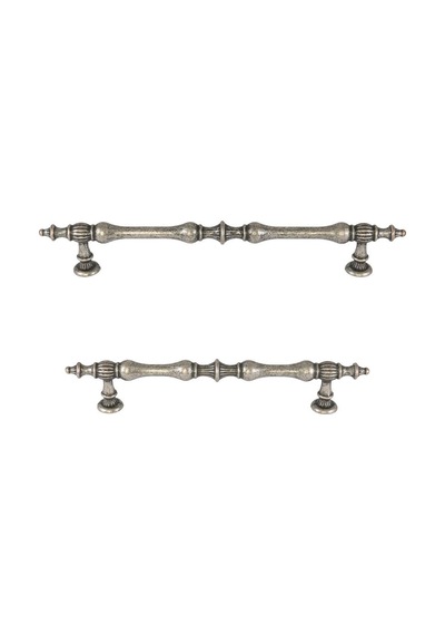 Gürçay Şehzade Kulp Antik Gümüş 160Mm 2 Adet