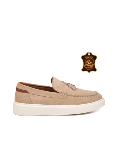 Voyager Erkek Ten Süet Rahat Tabanlı Şık Hakiki Deri Smart Casual Ayakkabı Loafer 6795 M Voyager Erkek Ten Süet Rahat Tabanlı Şık Hakiki Deri Smart Casual Ayakkabı Loafer 6795 M