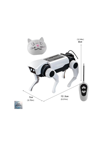 Uzaktan Kumanda Mekanik Kedi Köpek Oyuncak Bilim Öğretim Dıy Montaj Modeli