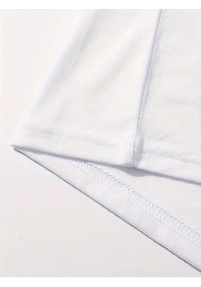 Kadın Brooklyn Baskılı Tişört Kısa Kol Bisiklet Yaka Oversize T-shirt - Beyaz