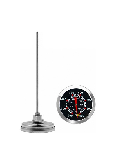 22 Cm Uzun Taşfırınlar İçin Özel Barbekü Mangal Fırın Termometresi 100-450 Derece Thr397