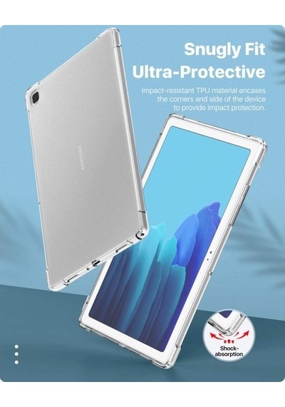 Samsung Uyumlu Galaxy Tab A7 Lite T220 T225 T227 Kılıf Darbelere Dayanık - Şeffaf