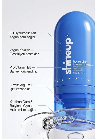 Hydra Bliss 8d Hyaluronik Asit Serum 30 Ml Yoğun Nemlendirici Cilt Serumu