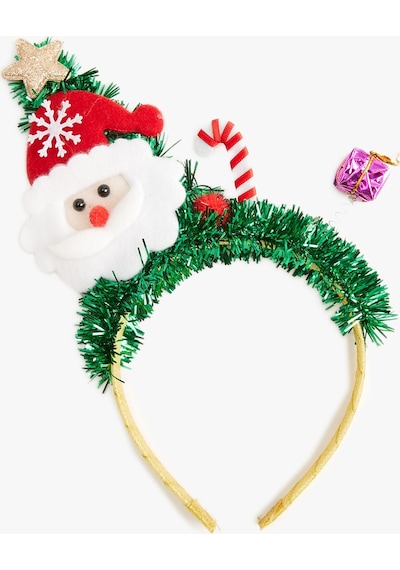 Koton Yılbaşı Temalı Taç Noel Baba Figürlü Yeşil 4wak70363aa 4WAK70363AA770 Yeşil