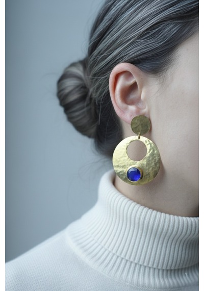 Kadir Jewellery 22 Ayar Altın Kaplama Vintage Küpe -el İşçiliği Ve Hipoalerjenik Küpe çok renkli 30778814