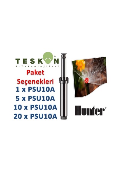 Hunter Psu-04-10A Çim Sulama Fıskiyesi 1-5-10-20Li Paketleri 1 Adet Ürün