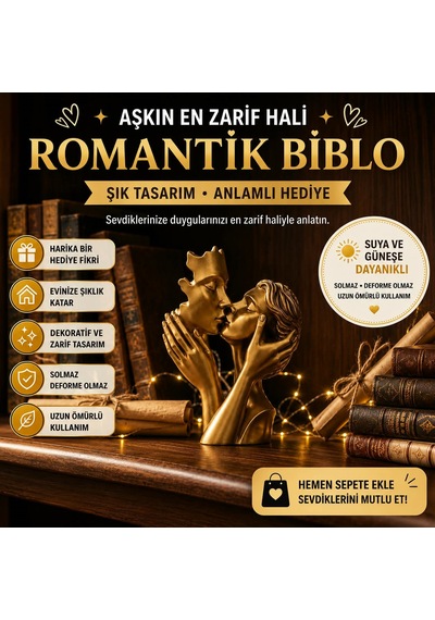 Aşk Biblo Dekoratif Obje 10 Cm