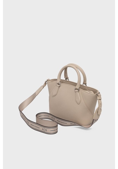 Armani Exchange Logolu Çıkarılabilir Askılı Çanta Kadın Çanta Xw003143 Af26569 U6208 Ekru