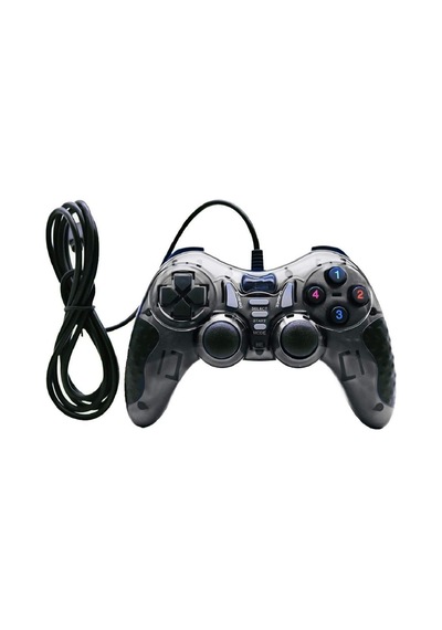 Pc Uyumlu Usb Dual Shock Titreşimli Joystick Oyun Kolu-cfl-2586 Siyah