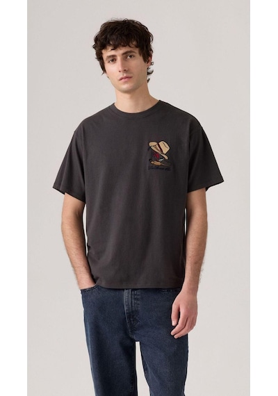 Levi's Vintage Fit Graphic Teet Horseshoe Bison Erkek T-shirt-9400 SIYAH
