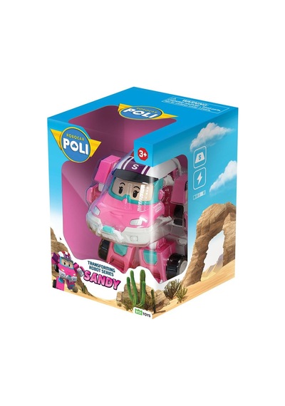 Robocar Poli Transforming Robot Figür Sandy Dönüşebilen Lisanslı Oyuncak Robocar Poli